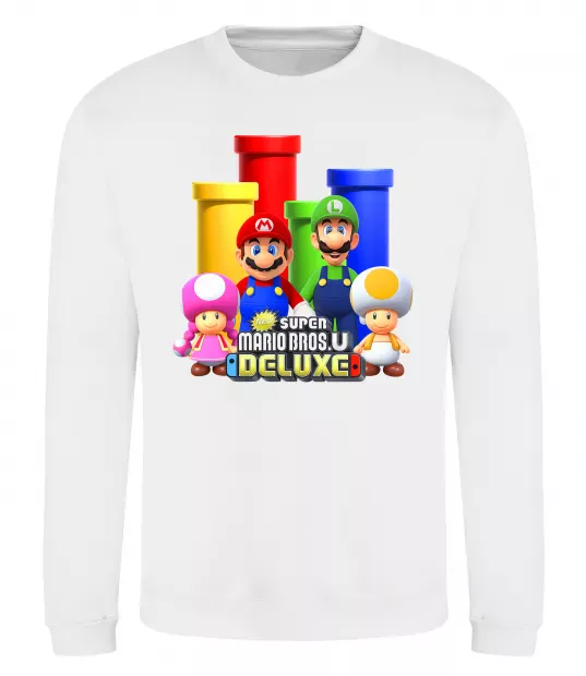 Світшот Mario Bros Deluxe Білий фото