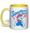 Чашка с цветной ручкой Super Mario Bros 85 Лимонный фото