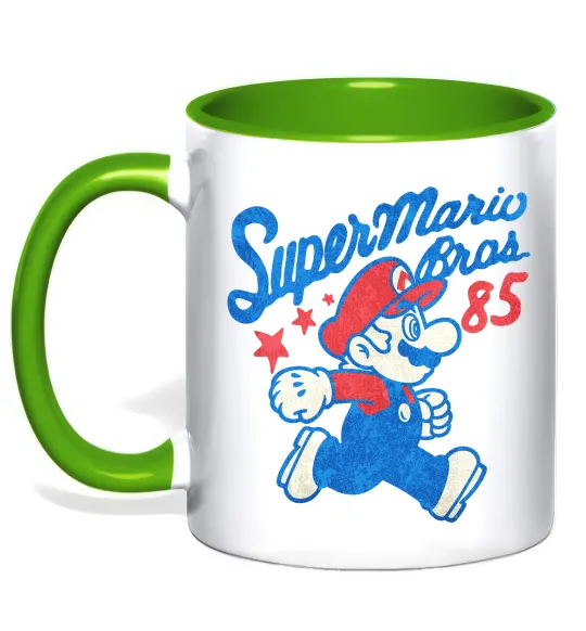 Чашка с цветной ручкой Super Mario Bros 85 Лаймовый фото