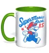 Чашка з кольоровою ручкою Super Mario Bros 85 Зелений фото