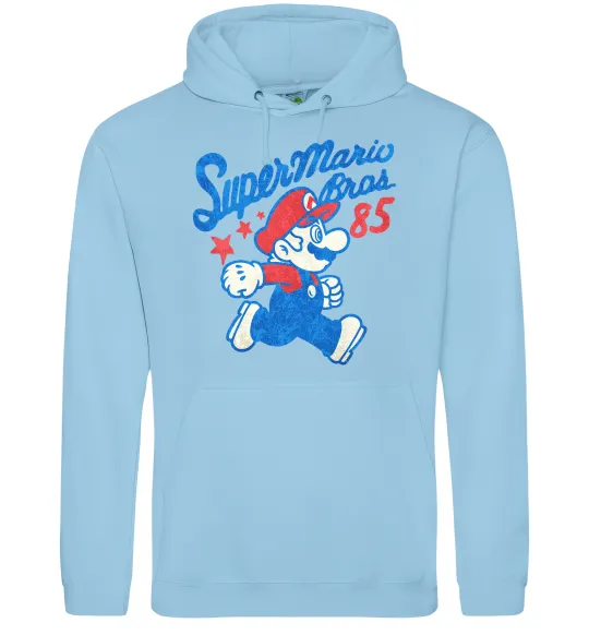 Женская толстовка (худи) Super Mario Bros 85 Голубой фото