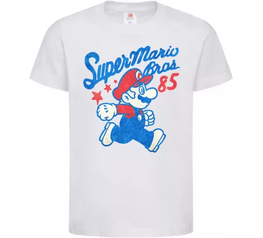 Детская футболка Super Mario Bros 85 Белый фото