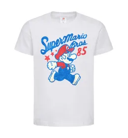 Детская футболка Super Mario Bros 85 Белый фото