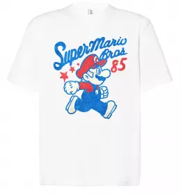 Футболка Оверсайз Mario and Luigi Білий фото