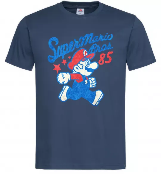 Мужская футболка Super Mario Bros 85 Темно-синий фото