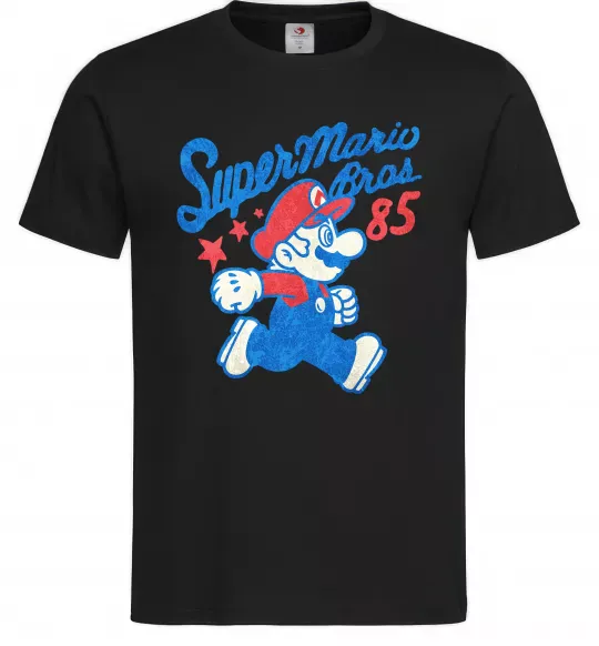 Мужская футболка Super Mario Bros 85 Черный фото