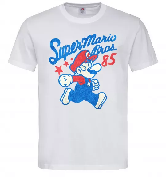 Мужская футболка Super Mario Bros 85 Белый фото
