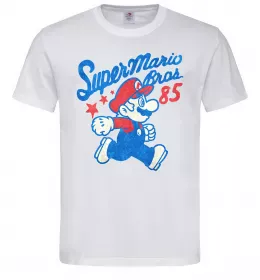 Мужская футболка Super Mario Bros 85 Белый фото