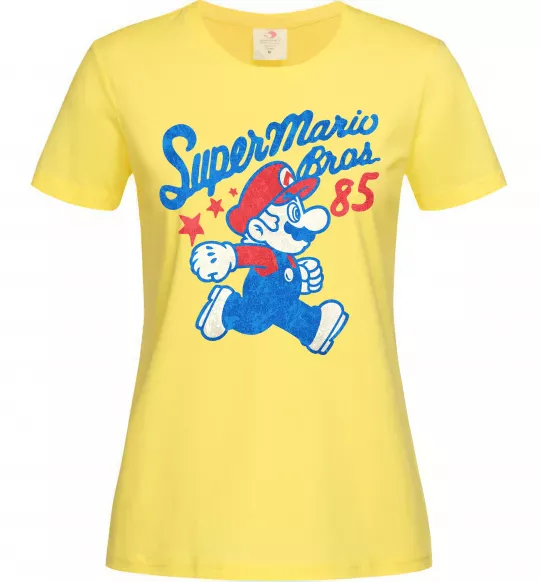 Жіноча футболка Super Mario Bros 85 Лимонний фото