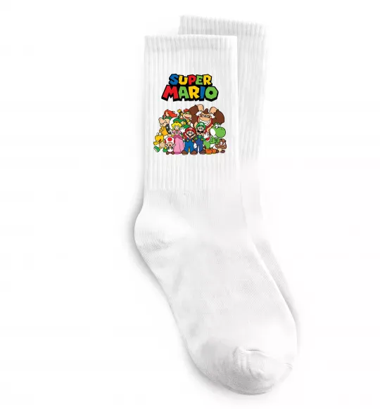Носки Super Mario всі персонажі Белый фото