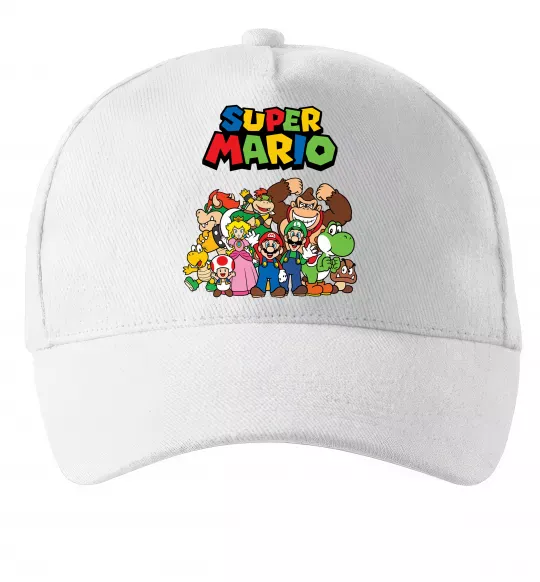 Кепка Super Mario всі персонажі Белый фото