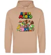 Мужская толстовка (худи) Super Mario всі персонажі Песочный фото