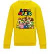 Детский Свитшот Super Mario всі персонажі Солнечно желтый фото