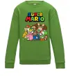 Детский Свитшот Super Mario всі персонажі Лаймовый фото