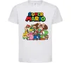 Дитяча футболка Super Mario всі персонажі Білий фото