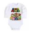 Детский боди Super Mario всі персонажі Белый фото