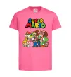 Детская футболка Super Mario всі персонажі Ярко-розовый фото