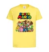 Детская футболка Super Mario всі персонажі Лимонный фото