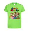 Детская футболка Super Mario всі персонажі Лаймовый фото