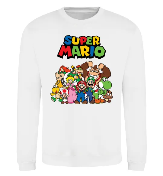 Свитшот Super Mario всі персонажі Белый фото