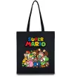 Эко-сумка Super Mario всі персонажі Черный фото