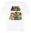 Футболка Оверсайз Super Mario всі персонажі Білий фото