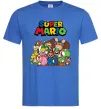 Чоловіча футболка Super Mario всі персонажі Яскраво-синій фото