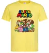 Чоловіча футболка Super Mario всі персонажі Лимонний фото