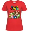 Женская футболка Super Mario всі персонажі Красный фото