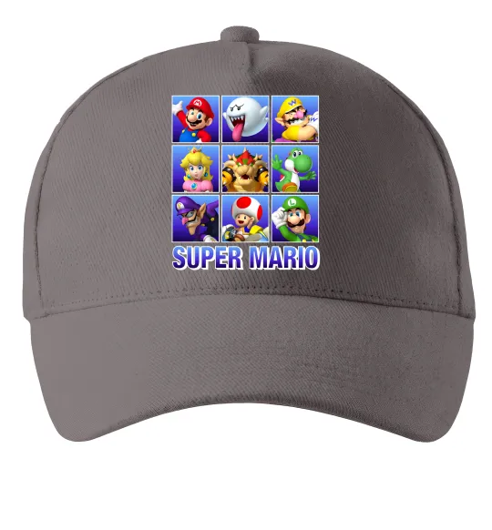 Кепка Super Mario Characters Серый фото