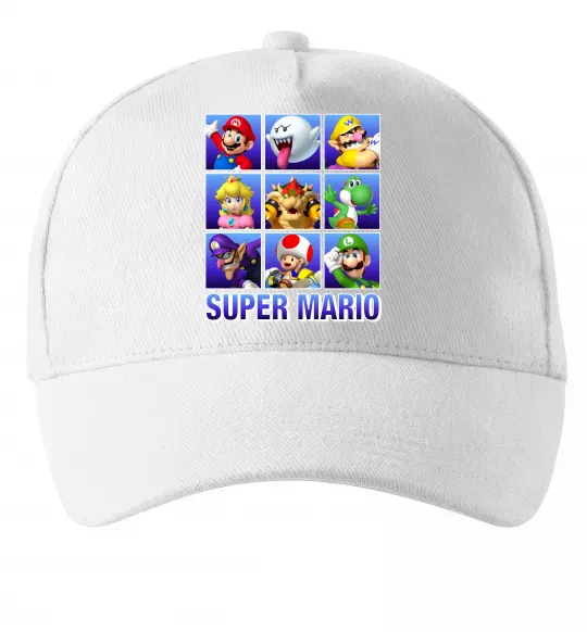 Кепка Super Mario Characters Білий фото