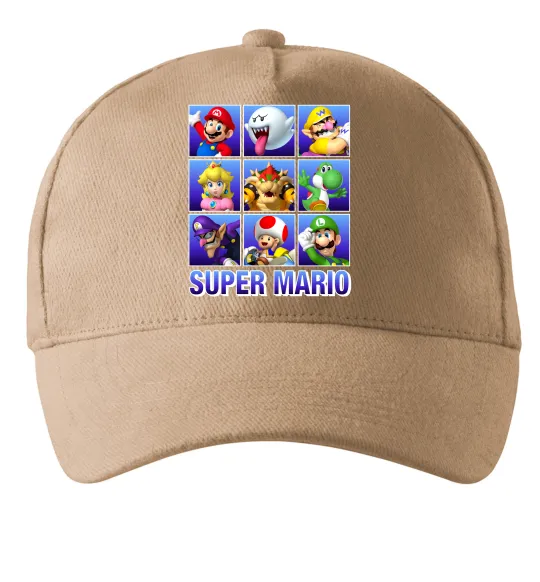Кепка Super Mario Characters Песочный фото