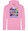 Женская толстовка (худи) Super Mario Characters Розовый фото