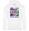 Жіноча толстовка (худі) Super Mario Characters Білий фото
