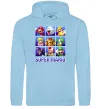 Женская толстовка (худи) Super Mario Characters Голубой фото