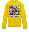Детский Свитшот Super Mario Characters Солнечно желтый фото