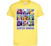 Дитяча футболка Super Mario Characters Лимонний фото