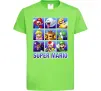 Дитяча футболка Super Mario Characters Лаймовий фото