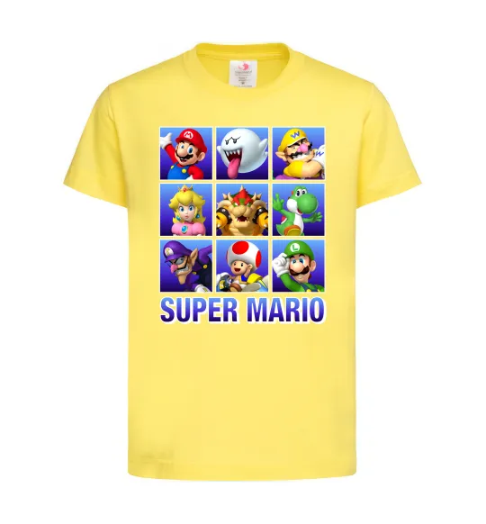 Детская футболка Super Mario Characters Лимонный фото