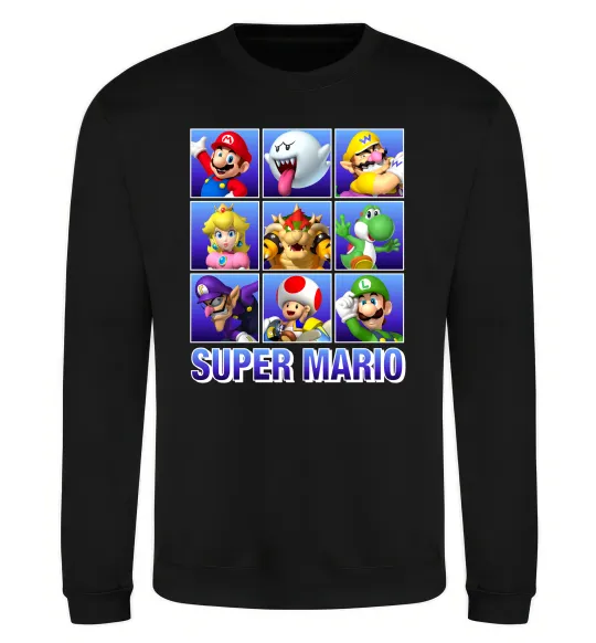 Свитшот Super Mario Characters Черный фото