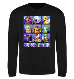 Світшот Super Mario Characters Чорний фото