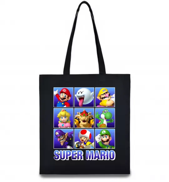 Еко-сумка Super Mario Characters Чорний фото