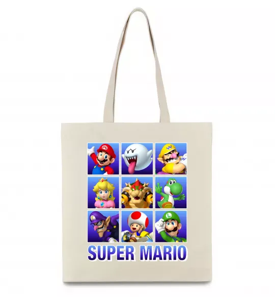 Еко-сумка Super Mario Characters Бежевий фото
