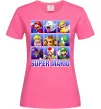 Жіноча футболка Super Mario Characters Яскраво-рожевий фото
