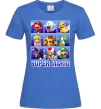 Жіноча футболка Super Mario Characters Яскраво-синій фото