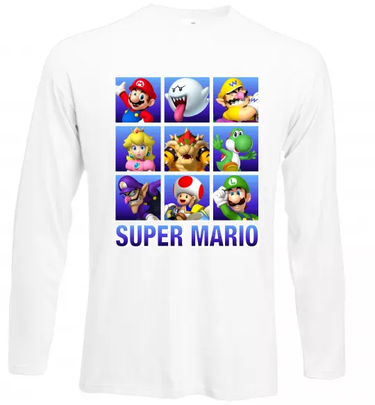 Лонгслів Super Mario Characters Білий фото