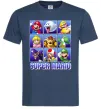 Мужская футболка Super Mario Characters Темно-синий фото