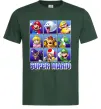 Мужская футболка Super Mario Characters Темно-зеленый фото