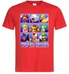 Мужская футболка Super Mario Characters Красный фото