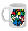 Чашка керамічна Mario and Luigi Білий фото